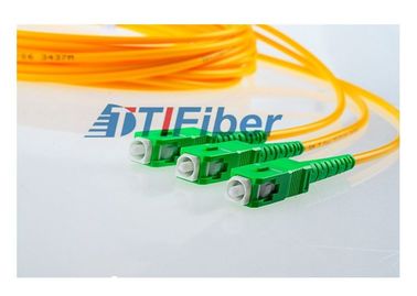 10M FTTH Fiber Patch Cord Z jednokierunkowym dupleksem Mutimode SC / APC