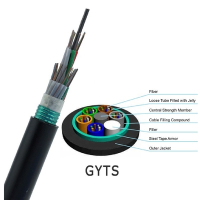 GYTS Multi Loose Tube 24 36 48-żyłowy kabel światłowodowy w kanale powietrznym opancerzony