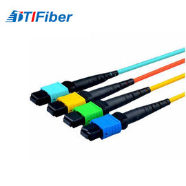 MM SM Aqua Yellow MPO Patch cord światłowodowy, MM SM Green Blue fiber zworka