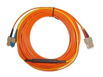 SC APC - SC APC Patch Cord światłowodowy sieciowy, pomarańczowy biały czarny