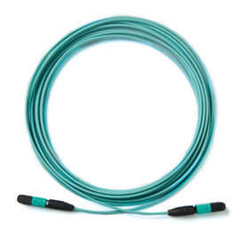 Płaski okrągły kabel światłowodowy wielomodowy 4G / 5G MPO do LC z 12 rdzeniami