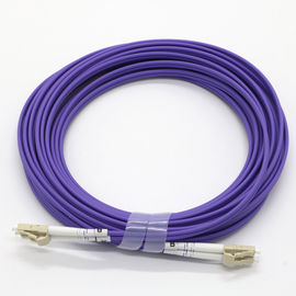 OM5 Wielomodowy kabel sieciowy światłowodowy, 50/125 Duplex Fioletowy przewód światłowodowy