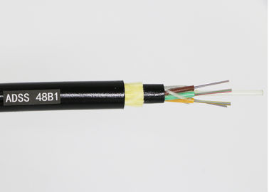 ADSS Nieopancerzony kabel światłowodowy Ethernet Multimode Outdoor z pojedynczą osłoną