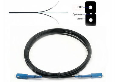 Kabel światłowodowy wielomodowy G652d 1F SC / UPC Drop 1 Core Fibre Count Dostosowana długość