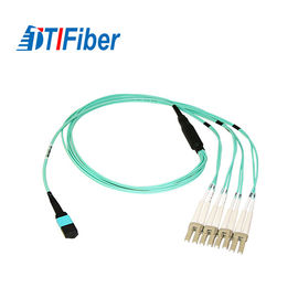 1-24 Kabel światłowodowy MPO / MTP Światłowodowy 10G 50 / 125µM OM3 Różne długości