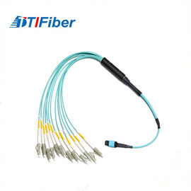 Wielomodowy światłowodowy patch cord 4G / 5G MPO - LC OM3 Upc / Apc Ferrule End - Face