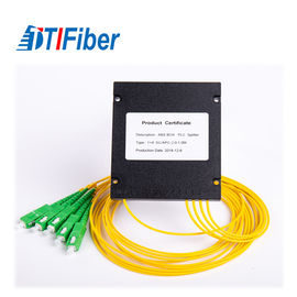 System FTTX Splitter światłowodowy 1x4 SC / APC ABS Box PLC 1260-1650 Długość fali roboczej