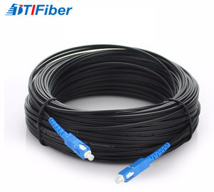 Wewnętrzny kabel światłowodowy FTTH z kablem światłowodowym Jednomodowy ze złączem SC LC ST FC