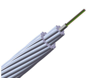 24-żyłowy kabel światłowodowy OPGW Zewnętrzna linia energetyczna napowietrznego przewodu uziemiającego