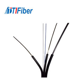 Światłowodowy opancerzony jednomodowy kabel, kabel 1/4-rdzeniowy Ftth Drop 1 km Dostosowany