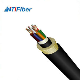 Jednomodowy kabel światłowodowy 12 48 96 rdzeń Adss Płaszcz PE / HDPE o wysokiej gęstości światłowodu
