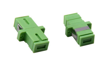 Wtykany adapter światłowodowy SC Simplex z brązową tuleją / plastikową obudową