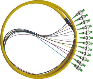 12-punktowy, 24-rdzeniowy, 48-rdzeniowy światłowodowy pigtail FC do optycznej sieci dostępowej