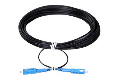 12-żyłowy kabel światłowodowy LSZH z zewnętrznym kablem FTTH z włóknem G657A, czarny