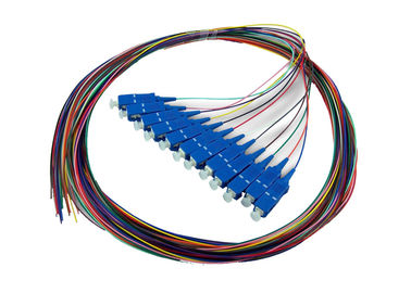 12-kolorowy pigtail światłowodowy SC simplex ze złączami SC, kabel światłowodowy 1,5M