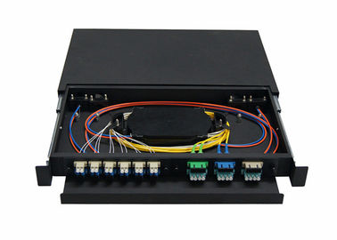 4 porty przesuwnej puszki światłowodowej LAN / WAN dla sieci FTTH