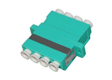LC OM3 Quad adapter światłowodowy dla optycznej sieci LAN Niebieski / Beż / Aqua