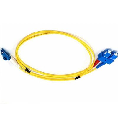10M kabel światłowodowy SC UPC 2,0 mm G657A1 LSZH żółty
