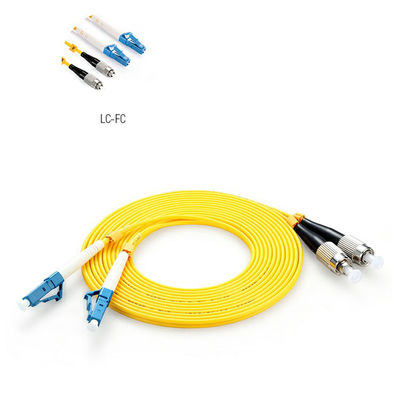 Żółty kabel światłowodowy LSZH Sc Lc UPC APC Sm 1m 5m 10m 15m