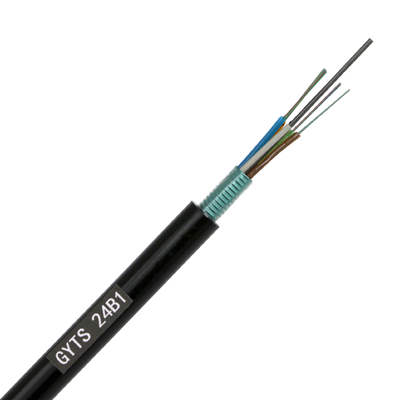 Opancerzony kabel światłowodowy OEM Loose Tube GYTS od 2 do 288 rdzeni w trybie pojedynczym / wielokanałowym