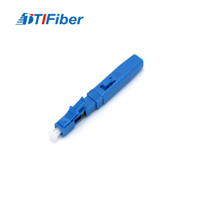 Ftth Drop Cable Optyczne szybkie złącze LC Single Mode Blue Field Assembly