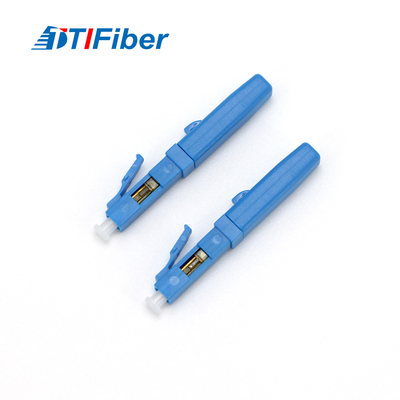 Ftth Drop Cable Optyczne szybkie złącze LC Single Mode Blue Field Assembly