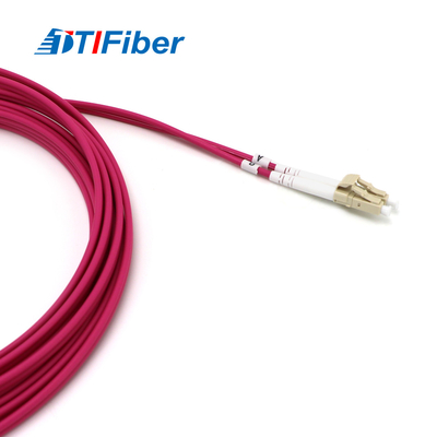 Lc do Lc Om4 Duplex Fiber Optic Pigtail Patch Cord Szybka prędkość transmisji