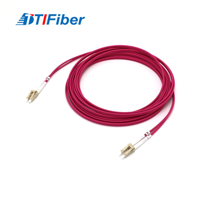 Lc do Lc Om4 Duplex Fiber Optic Pigtail Patch Cord Szybka prędkość transmisji