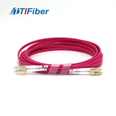 Lc do Lc Om4 Duplex Fiber Optic Pigtail Patch Cord Szybka prędkość transmisji