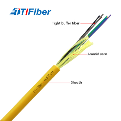 Jednomodowy kabel światłowodowy GJPFJH Multicord Tight Buffer do zastosowań wewnętrznych