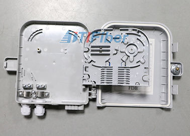 8 portów FTTH Drops Fiber Optic Distribution Box Montaż naścienny w obudowie z ABS