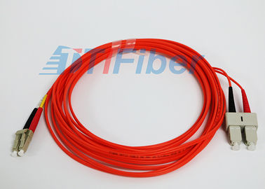 Wielodomowe LC / UPC 62,5 / 125 mm Duplex Fiber Patch Cables do SC / UPC