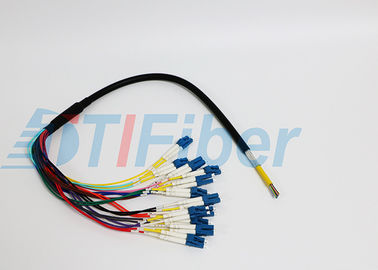 12-rdzeniowy pigtail światłowodowy FTTX na panel krosowy, wielomodowy pigtail lc