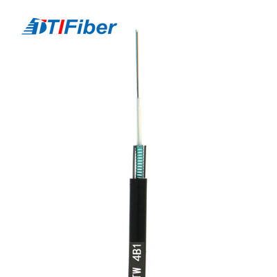 Kabel światłowodowy 12core 24core 48core SM G652D Średnica zewnętrzna 7,0mm drut stalowy PE czarny kabel włóknisty