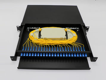 Lekka skrzynka zaciskowa światłowodowa 24 porty Typ szuflady FTTH z panelem krosowym