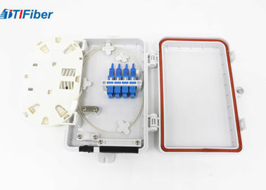FTTH Optical Fiber Distribution Box Ścienny 4-portowy SC Złącza lekkie