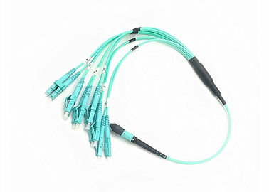 12-żyłowe kable światłowodowe, wielomodowy kabel MPO ze złączem LC