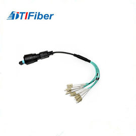 Kolorowy, wielomodowy kabel połączeniowy OM3 Multimode 4G / 5G MPO do LC do telekomunikacji