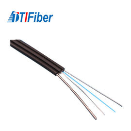 Kabel sieci światłowodowej Ftth Drop z pojedynczym trybem z drutem stalowym / członem siły FRP