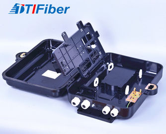 FTTH 24 porty Fiber Optic Distribution Box Kryte zewnętrzne SC / LC Adaptery Odpowiednie