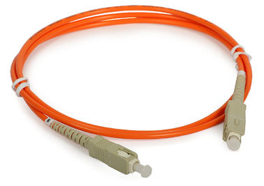 Przewód wielomodowy SC / FC / LC Duplex Fiber z kablem w kolorze pomarańczowym