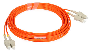 Przewód wielomodowy SC / FC / LC Duplex Fiber z kablem w kolorze pomarańczowym