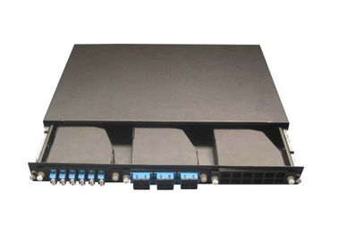 4U 19-calowy panel światłowodowy MPO z kasetami po 12 sztuk