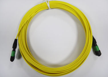 Płaskie / okrągłe kable światłowodowe MPO / MTP na 12-żyłowy kabel światłowodowy