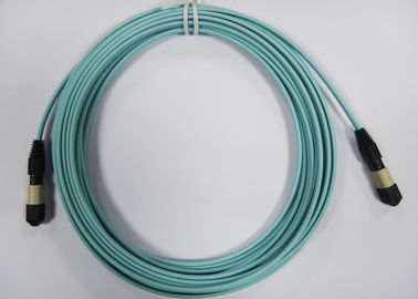 Płaskie / okrągłe kable światłowodowe MPO / MTP na 12-żyłowy kabel światłowodowy