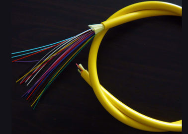 żółta kurtka 12-rdzeniowy światłowodowy kabel światłowodowy z kablem 0,9 mm