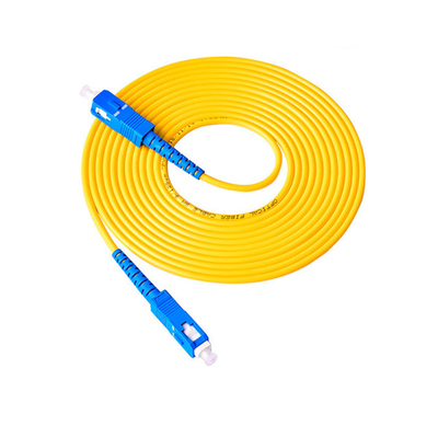 SC Jednomodowe optyczne niestandardowe kable światłowodowe Patch Cord Simplex