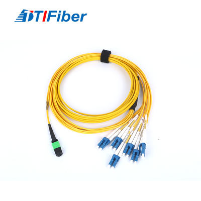 UPC - LC / UPC polerowany kabel magistralny SM MPO ze złączem żeńskim
