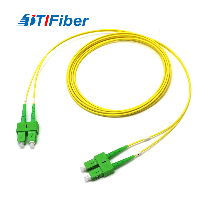 Patchcord światłowodowy jednomodowy dupleks SC/APC-SC/APC SM DX