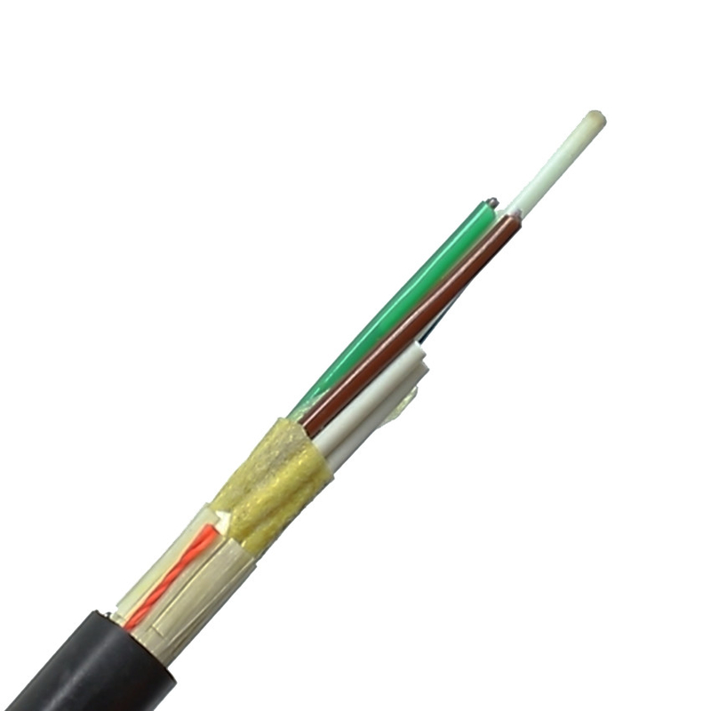 Kable światłowodowe napowietrzne ADSS G652D G657A1 G657A2 1 12 24 48 96 144 włókna jednomodowe zewnętrzne